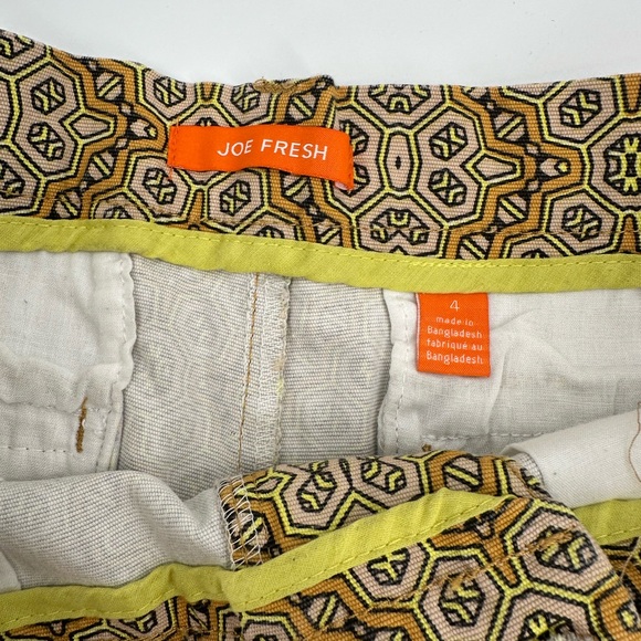 Joe Fresh Paisley‎ Shorts Size 4 - Picture 2 of 3